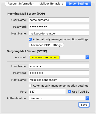 outlook outgoing mail server mac mojave