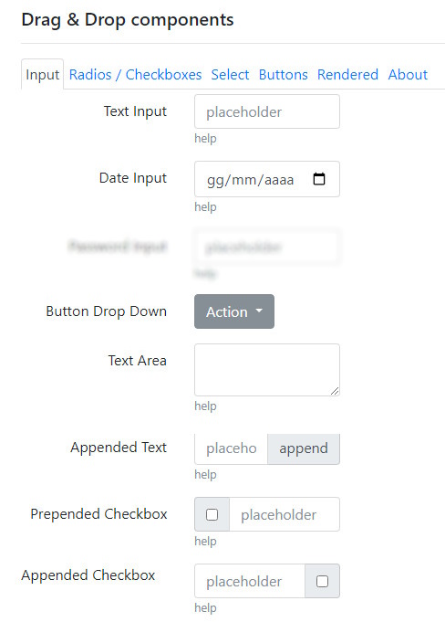 drag and drop components